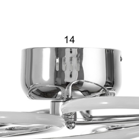 Astenna chandelier LED 110W chrome 76x50x17 cm Bayerlux-8
