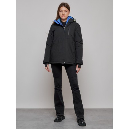 Ski jacket female, size 42, black color