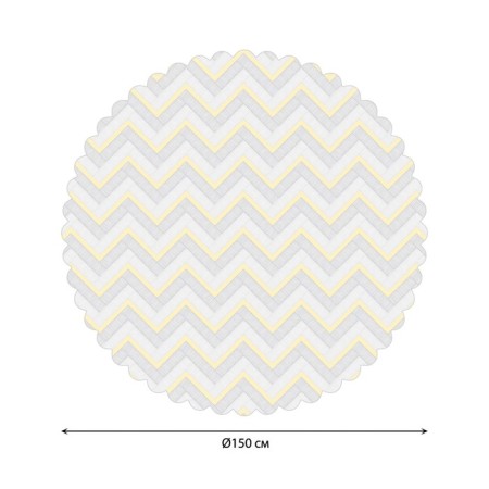 The tablecloth "Classic zigzags", round, Saten, d = 150 cm-1