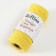 Knitting cord 100% cotton, width 3mm 25m 80g "yellow" 4.5x4.5x10 cm
