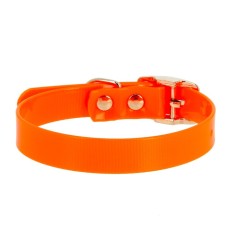 Collar from biotan, Osh 39-51.5 x 2.5 cm, orange