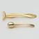 Massagers for the face and neckline, set - 2 pcs, golden color