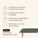 Folding folder 184 x 59 x 40 cm, up to 120 kg, green color