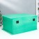 Casket wood rectangle board (set 3 pcs) green 20.5x10x15 cm