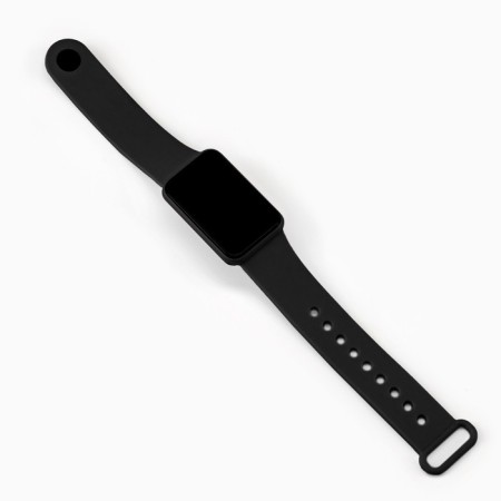 Electronic watch, 3 atm, silicone strap, black-2