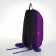 Sports' backpack on lightning, Textura, external pocket, purple color