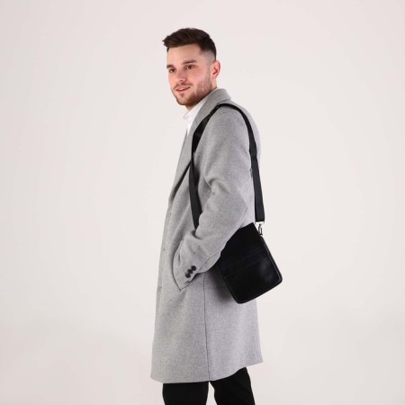 Male bag, black color-7