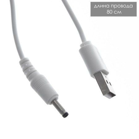 Alser table lamp LED 3W AKB USB white 9.8x9.8x38 cm Risalux-12