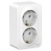 Double SE BLANCA, 16 A, 250 V, invoice, with salary, IP20, white, Blnra010211