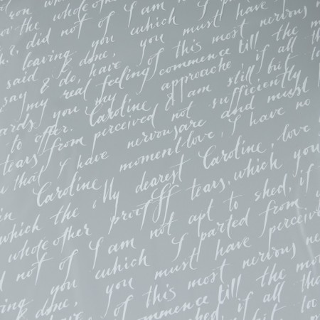 Flower film "Letter" white 0.7 x 8.2 m, 40 mkm-2