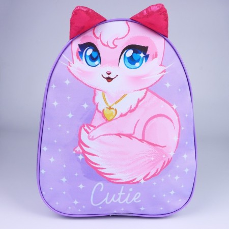 Baby backpack for a girl "Kithechka", 30x25 cm-1