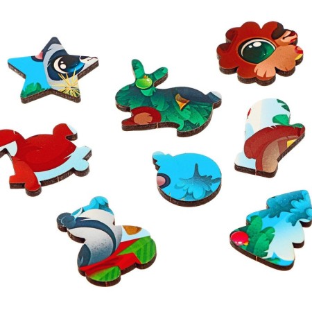 New Year's puzzle Figure "New Year for friends"-4