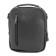 Male bag, genuine leather, black 17x6x20 cm
