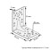 Sibrtekh's fixing corner reinforced, Kuu 50 x 50 x 35 mm.
