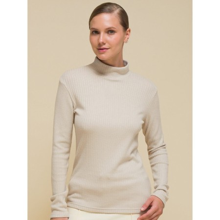 Women's turtleneck, size 48, light gray color-1