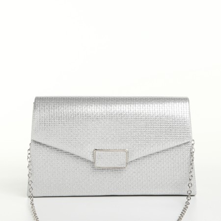 Female bag on a magnet, silver color