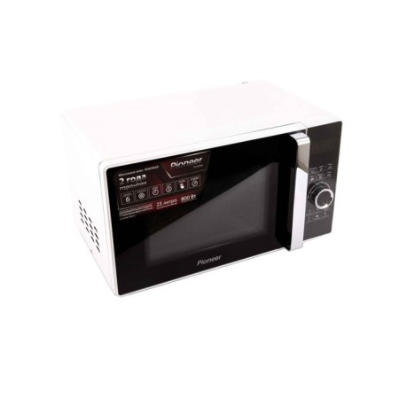 Pioneer MW356S microwave oven, 800 watts, 6 programs, sensor, 23 l, black and white-3