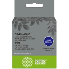Ribbon cartridge Cactus CS-D1-43613 43613 for DYMO LM 160, 210D, 280, PNP, 420p, 500 TS;   1076314