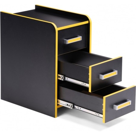 Hannah LDSP computer table, black/yellow 33x50x60 cm-3