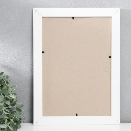 Photo frame MDF 21x30 cm "Trend" White (plastic screen)-3