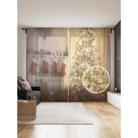 Photo "New Year's atmosphere", size 145x265 cm, 2 pcs
