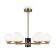 Suspended lamp Marble, 6xe27, color brass