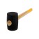 Kiyanka tundra, wooden handle, black rubber, 65 mm, 680 g