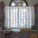 Tulle to the kitchen with curtain tape, 170x270 cm, white color, 100% polyester