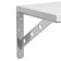 Shelf with bracket, 800x200, white
