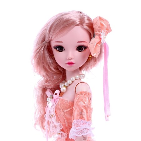 Interactive hinge doll "Olya" in a dress, with a remote control-1