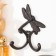 Decorative cast iron hook "Dragonfly" 11x15x3 cm