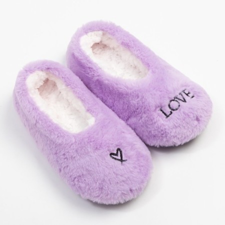 Women's socks minaku "heart", lilac color, size 36-37 (23 cm)