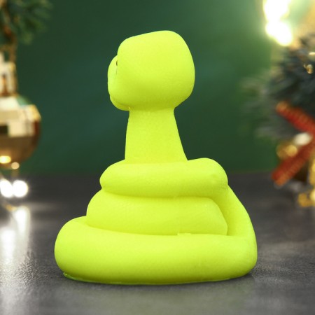 Figure soap "Snake Christmas tree" yellow, 60g-3