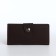 Male purse for magnet, department for cards, coins, brown color