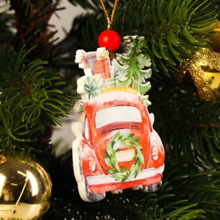 New Year's Suspension "Car with gifts"