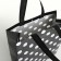 Household bag without fastening, black/white color