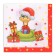 New Year's napkins Paper Lilia "Snake", 2 layers, 33x33 cm, 20 pcs