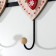 Hooks decorative wood "heart frame" 8x41.5x5.7 cm