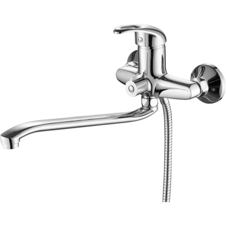 Fashun A2203 bath mixer, single -leaf, pour 320 mm, with shower, chrome