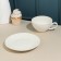 Tea couple "Barista", 400 ml, white, porcelain