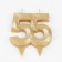 Candle for cake Anniversary "Fine", number 55, gold shine, 8cm