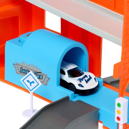 Parking "City", in a case with metal machines-11