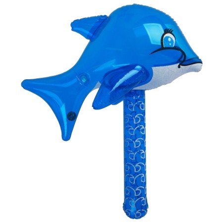 Toy inflatable hammer "Dolphin", with sound, 40 cm, color mix-4