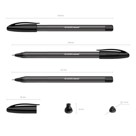 Ballic handle Erichkrause U-108 Original Stick, Node 1.0 mm, black ink black-5