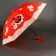 Children's umbrella "God's ladybug", semi -automatic, r = 40cm, red color