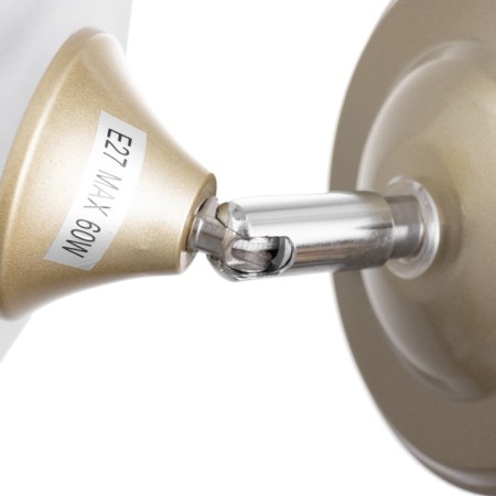 Bra "Sigma" 1x60W E27 gold, chrome 18x10x19cm-6