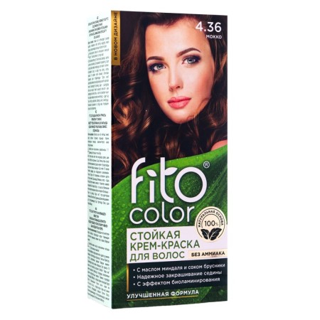 Persistent hair cream Fitocolor, tone of Mokko, 115 ml