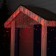 Garland "fringe" 3 × 0.6 m, IP44, UMS, dark thread, 160 LED, red glow, 220 V