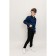 Surchashka upper for ISee boys, height 122-128 cm, dark blue color