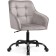 Computer chair Oisha plastic/velor, black/gray 56x63x80 cm